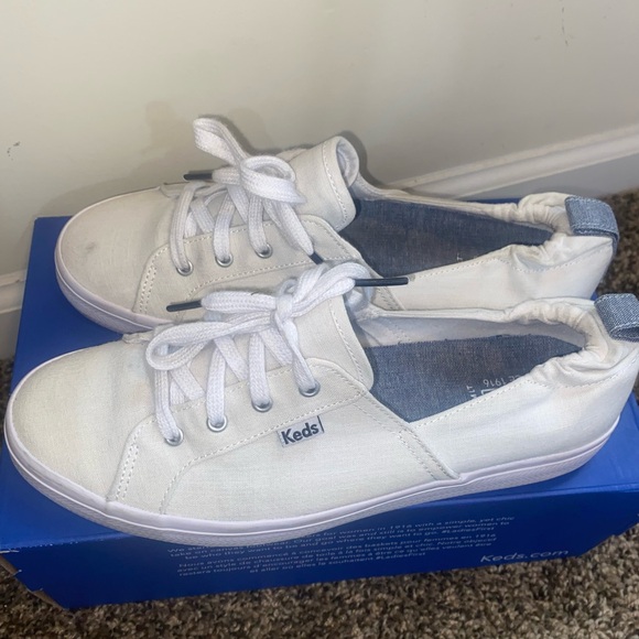 Keds White Canvas Sneakers - Picture 4 of 8